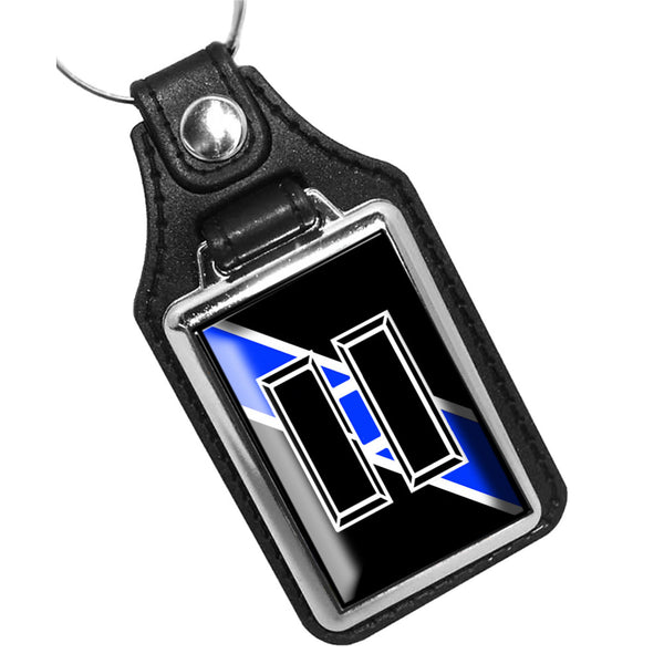Law Enforcement Rank Insignia's Sheriff, Chief, Major, Capt, Lt, Sgt, Cpl Leather Key Ring