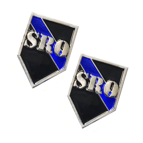 Thin Blue Line SRO School Resource Officer - Shield Shape Metal Lapel Pin