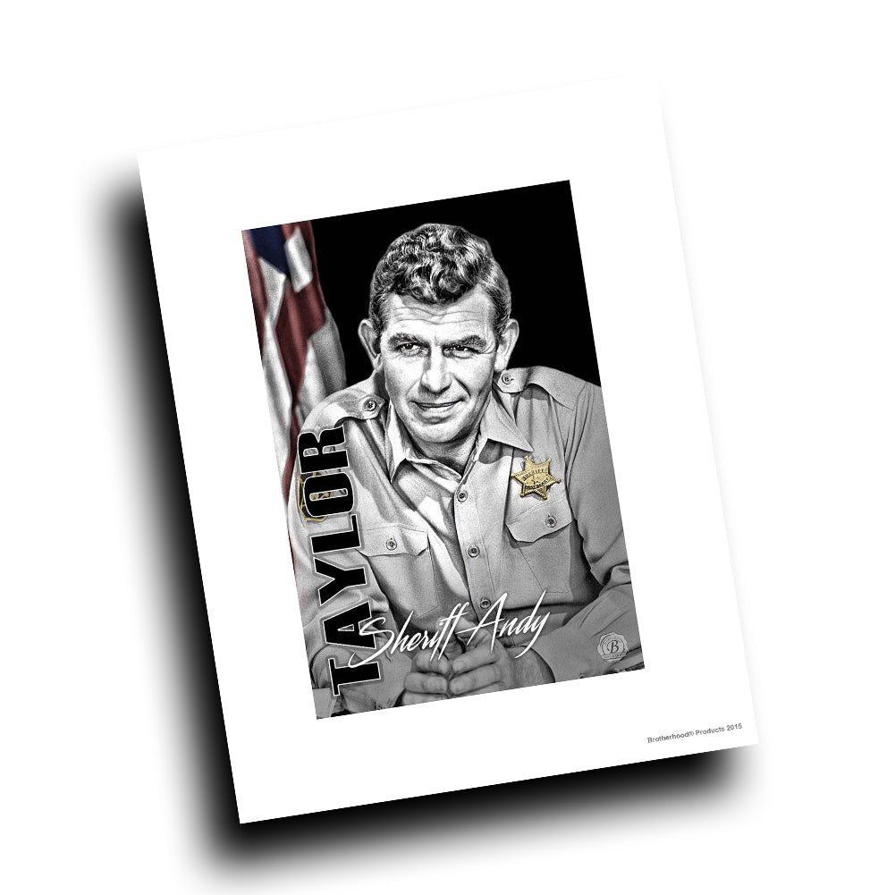 Mayberry Sheriff Department Sheriff Andy Taylor Design 8x10 Color Print