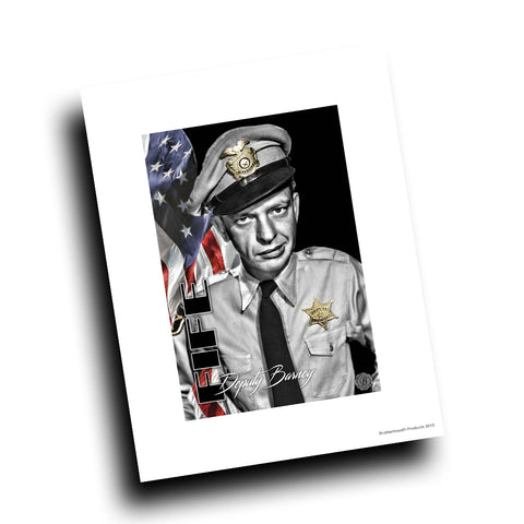 Mayberry Sheriff Department Deputy Barney Fife Design 8x10 Color Print